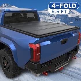 Jupiterauto 4296bm04210202 5.5ft Hard Tonneau Cover Truck Bed 4-fold For 2009-2014 Ford F-150 F150