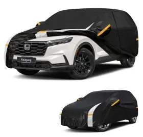 Kau-us-cc-pe-bkgy-yl-2 Kaugung 10 Layers Car Cover For Automobiles Waterproof All Weather Full Exterior Cov