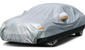 Yt-pe-gb-3xl-1 Kaugung For Audi A6 Full Car Cover Outdoor Waterproof All Weather Up To 193 Inch Sedans