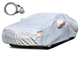 Kayme 799132902213 Car Cover Waterproof All Weather With Lock And Zipper Sun Uv Rain Protection