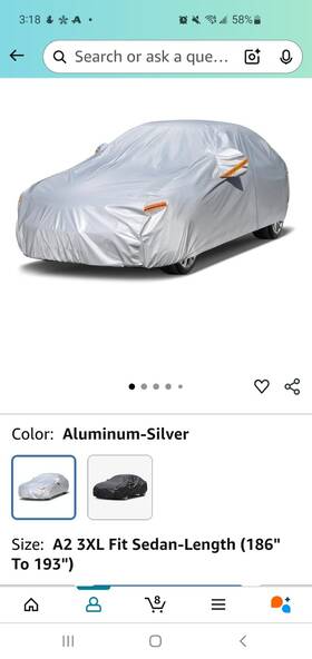 Kayme B0749lvbw6 Waterproof Car Cover For Sedan 186 Inch To 193 Brand New Never Opened