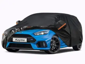 Cc-pe-2l Kayme 7 Layers Heavy Duty Hatchback Car Cover Waterproof All Weather Outdoor