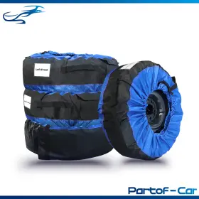 Kte4733589 Kinte Tech Cloth Tyre Cases And Bags Blue With Black Handle 600d Package Of 4 Oxford