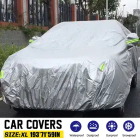 Cqj3061127099518qo Kkmoon Xl Full Car Cover All Weather Snow Waterproof Dust Uv Resistant Protection E6m6