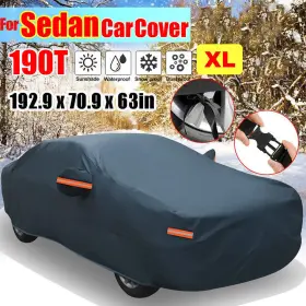 Sib8681484062971cy Kkmoon For Sedan Full Car Cover Waterproof Uv Snow Rain Dust Resistant 193 71 63in K1w1