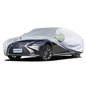 Koukou Yt-yg-3xxl-2 6 Layers Car Cover A4-fit Sedan Length 193 Inch To 208 Silver