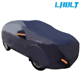 Om95994oc Lablt Car Cover Peva 7 Layer Resist Sun Uv Dust Snow Rain Waterproof With Lock A1