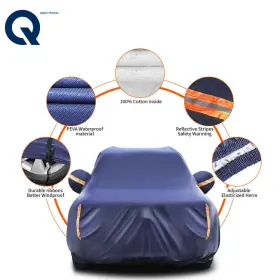 Qs170624qr Lablt Yxl Dark Blue Full Car Cover In&outdoor Protection Breathable Waterprood Anti-uv
