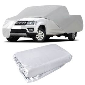 Lablt Qs252320qr Car Cover For Pickup Silver Waterproof Sun Uv Rain Heat Resistant Durable