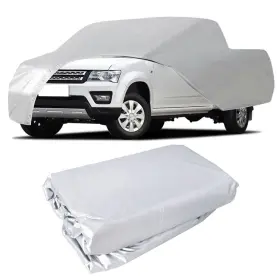 Qs252320qr Lablt Car Cover For Pickup Silver Waterproof Sun Uv Rain Heat Resistant Durable