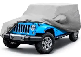 10101014 Leader Accessories Jeep Full Car Cover Fits Wrangler 2 Door Cj Yj Jk Jl Waterproof All Weather