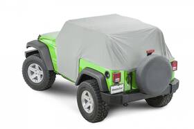 Mastertop 11110309 Full Door Cab Cover Gray Denim For 07-18 Jeep Wrangler Jk 2dr