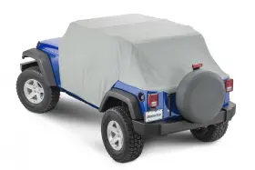 11110409 Mastertop Full Door Cab Cover Gray Denim For 07-18 Jeep Wrangler Jk 4dr
