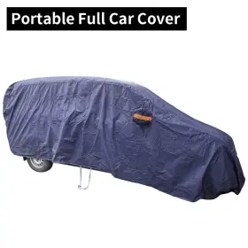 1a4srf Maxpeedingrods 1pc Blue Full Coverage Car Cover Rain Sun Heat Resistant- Protection Waterproof