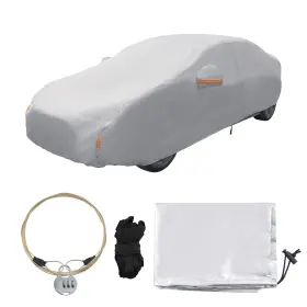Yo0xbz Maxpeedingrods Full Car Cover Heavy Duty Outdoor Sun Rain Snow Protector Fit 15-16ft Auto Sedan