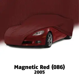 647520086 Mid America Motorworks Car Cover For 2005 Corvette C6 Magnetic Red Color Match Indoor Soft Stretch