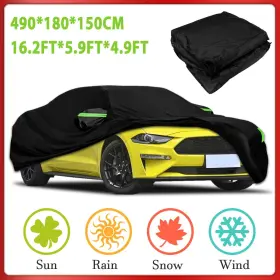 9070429xl Mingo-tech Black Full Car Cover Outdoor Sun Uv Protection Dust Rain Resistant For Toyota