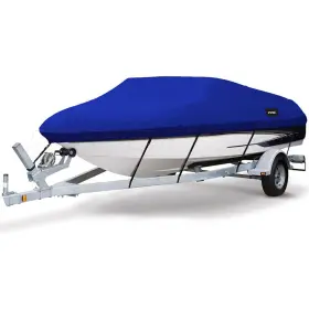 9981766 Mirozo Uv Trailerable Boat Cover V-hull Fish Ski Bass 11-13ft Waterproof Dustproof