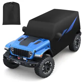 Mixsuper Liner 748887659637 Car Cover For Jeep Wrangler Jku Jlu 4 Door Half All Weather Co