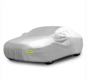 190t Mockins 819867022342 190 Inch X 75 60 Silver Polyester Car Cover With Zipper Door The All W