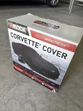 Eos-hm3uvj Moda Stretch For 14-19 Corvette C7 Emblem Logo Black Car Cover And Storage Bag