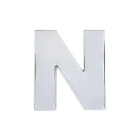Es202153 Modengzhe 3d Metal Car Emblem Letter N Sticker Chrome Plating Zinc Alloy