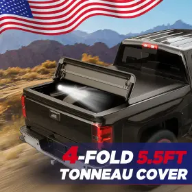 2025m32106v0418 Mostmotor 5.5ft 3-fold/4-fold/roll Up Truck Bed Tonneau Cover For Ford F-150 Lincoln Mark