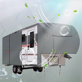 Moto-save Ms129024v Fits 26ft-29ft Motorhome With 2 Assist Poles Easy Setup 5th Wheel Rv Covers Windproof