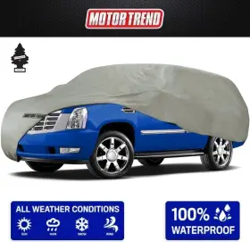 443-xl3 Motor Trend Full Car Cover Waterproof Outdoor Bundle For Van Suvs Up To 225 Inch