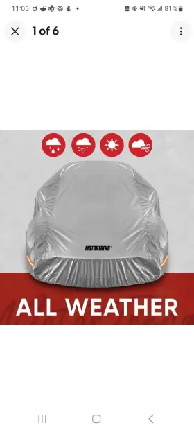 Oc-643 Motor Trend Neb All Weather Waterproof Car Cover - Advanced Protection Formula 190 Inch