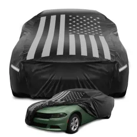 Oc-644-bf-xl1 Motor Trend Black Flag Waterproof Car Cover Semi-universal Fit Sedan Full C