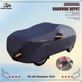 29216 Munirater New Universal Fit All Weather Suv Protection Breathable Car Cover Waterproof
