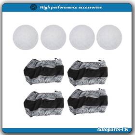 Munirater Ack2441304 Tyre Cases Bags With Handheld Dust Cover 4pcs For Gray 420d And Black 600d
