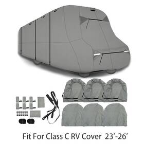 Munirater Aud114800d Waterproof Anti-uv Rv Cover 23ft-26ft Ft For Class C Motorhome Trailer Camper