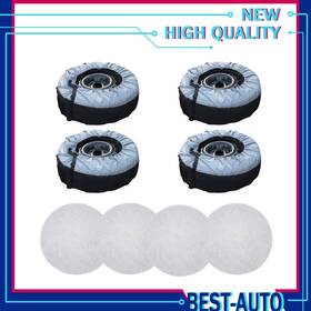 Munirater Be302963x Black Fit For 420d And 600d Dust Cases Tyre 4pcs Bags Cover With Handheld
