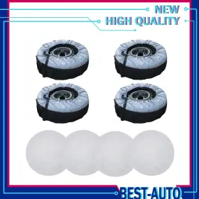 Be302963x Munirater Black Fit For 420d And 600d Dust Cases Tyre 4pcs Bags Cover With Handheld