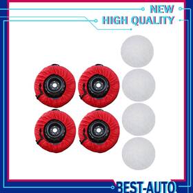 Munirater Be302994x Brand New For Red 420d And Black 600d 4pcs Tyre Cases With Bags Replacement