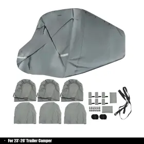 Rdb193725t Munirater Class C Rv Cover Brand New Suit For 23ft-26ft Trailer Camper Windproof Waterproof