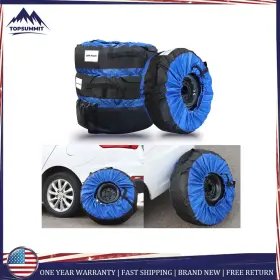Tomm254046t Munirater Brand New Universal 4pcs Tyre Cases And Bags Blue With Black Handle 600d