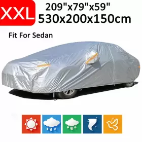 A52-13-3-xxl Neverland Outdoor Full Car Cover Waterproof All Weather Xxl Universal Fit For Sedan 530cm