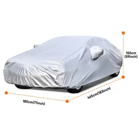 Neva52153lxl Neverland L Xl Car Cover Outdoor All Weather Sun Dust Uv Resistant Protector For 465-500cm