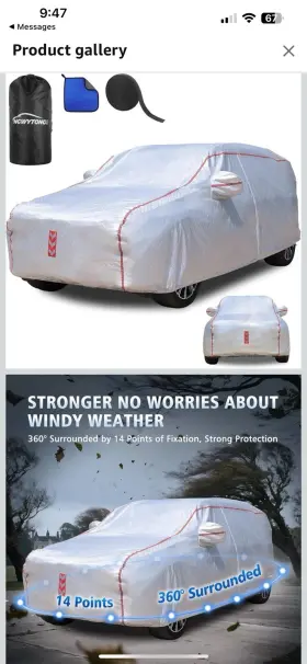 Xp-123 Ngwytong Suv Car Cover 30 S Quick Install Underbody Wrap-around Mount