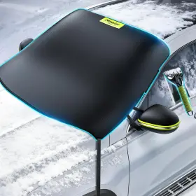 B-zx-25-med Nmoiss 3in1 Windshield Snow Cover And Ice Scraper Heavyduty Winter Protection
