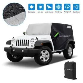 Neva5234w2 Novsight Waterproof Car Cab Cover Dust Uv Resistant Protection For Jeep Wrangler 2 Doors