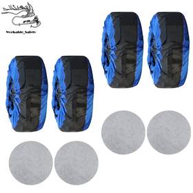 Nurniacl Ws2083970st Package Of 4 Oxford Cloth Tyre Cases And Bags Blue With Black Handle 600d