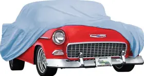 B-mt8602a Oer Authorized Single Layer Diamond Blue Indoor Car Cover 1955-1956 Chevy Bel Air 150 210