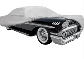 Mt8501a Oer Authorized Single Layer Diamond Blue Indoor Car Cover 1958 Chevy Impala Bel Air 4 Door