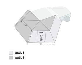 Overland Vehicle Systems 18239909 Nomadic 270 Lt Awning Wall 2 Passenger Side