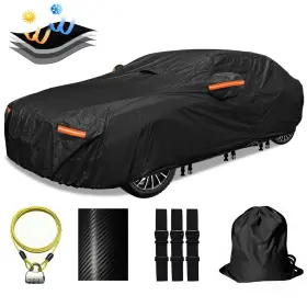 Oweeio 782846033304 30 Layers Car Cover For Automobiles All Weather Waterproof Outdoor Snowproof Uv