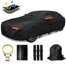 Oweeio-01 Oweeio 782846033335 30 Layers Car Cover For Automobiles All Weather Waterproof Outdoor Sno
